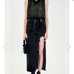 Ph5 Lily denim print skirt